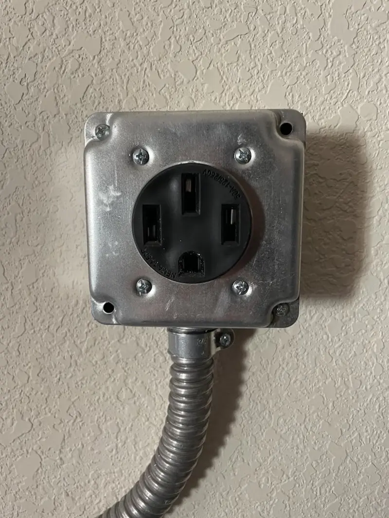 NEMA 14-50 outlet installed for Electrical Panel Upgrade in Terrell